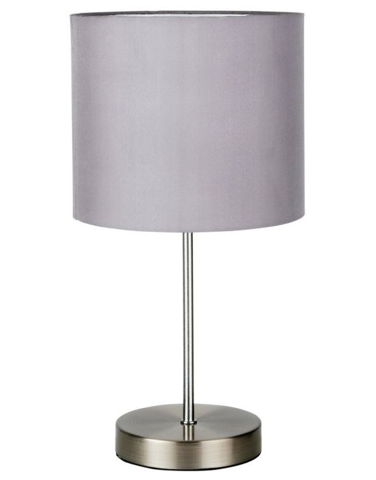 Satin Stick Table Lamp - Flint Grey