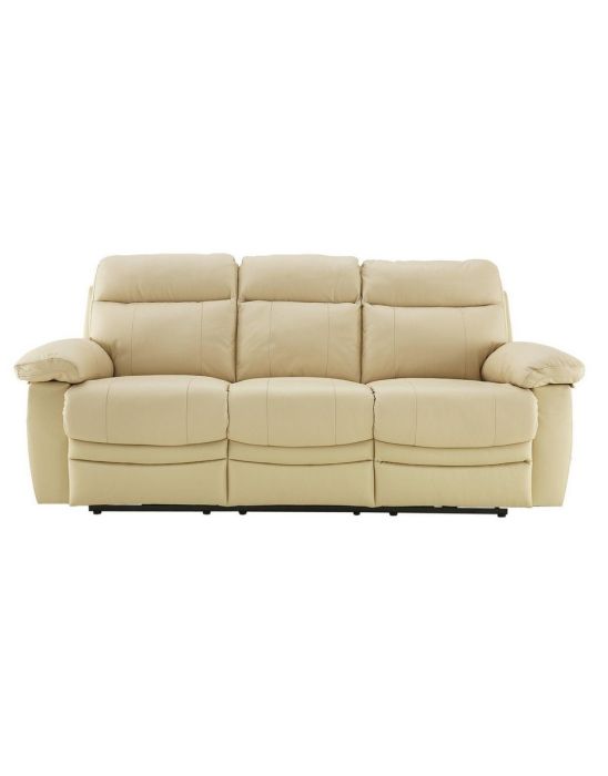 Paolo 3 Seater Power Recliner Sofa - Ivory