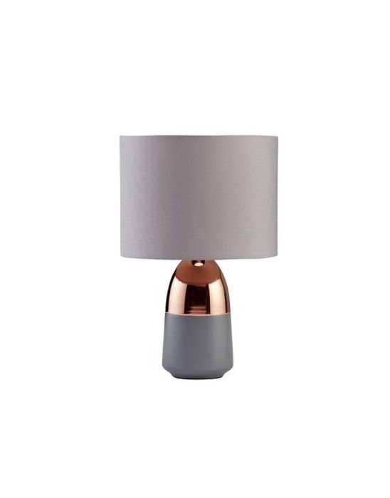 Duno Touch Table Lamp - Grey & Copper