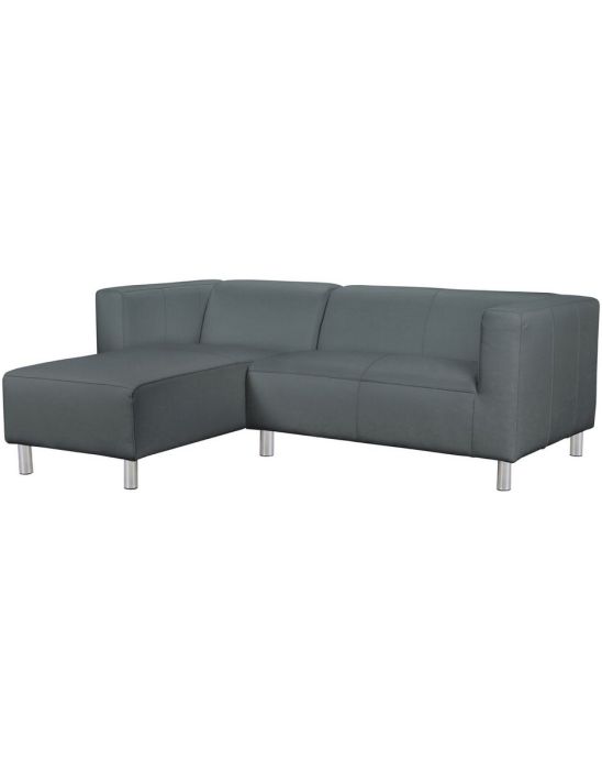 Moda Left Corner Fabric Sofa - Grey