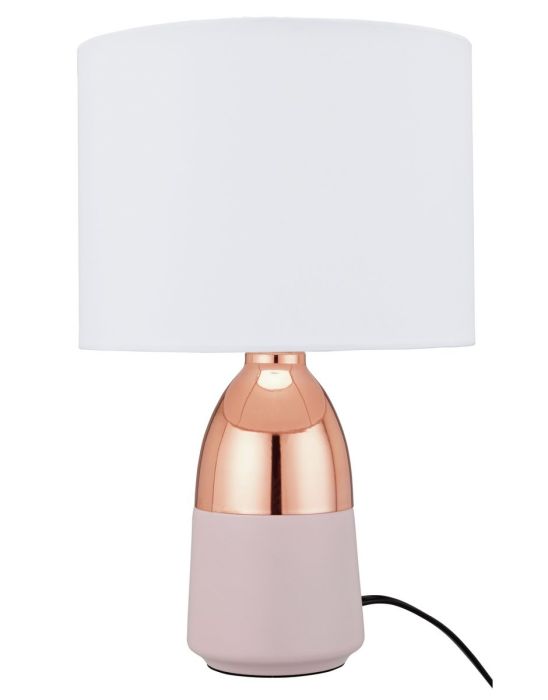 Duno Touch Table Lamp - Copper & Pink