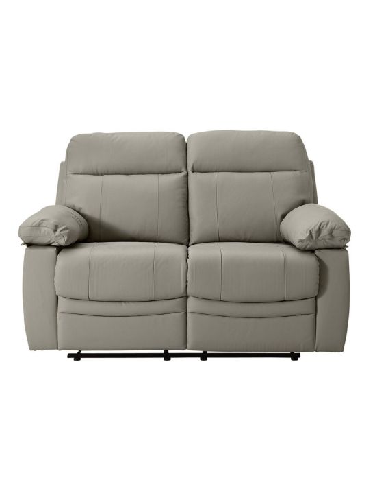 Paolo 2 Seater Manual Recliner Sofa - Grey