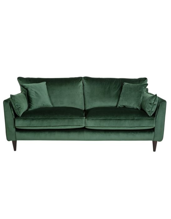 Hector 3 Seater Velvet Sofa - Green