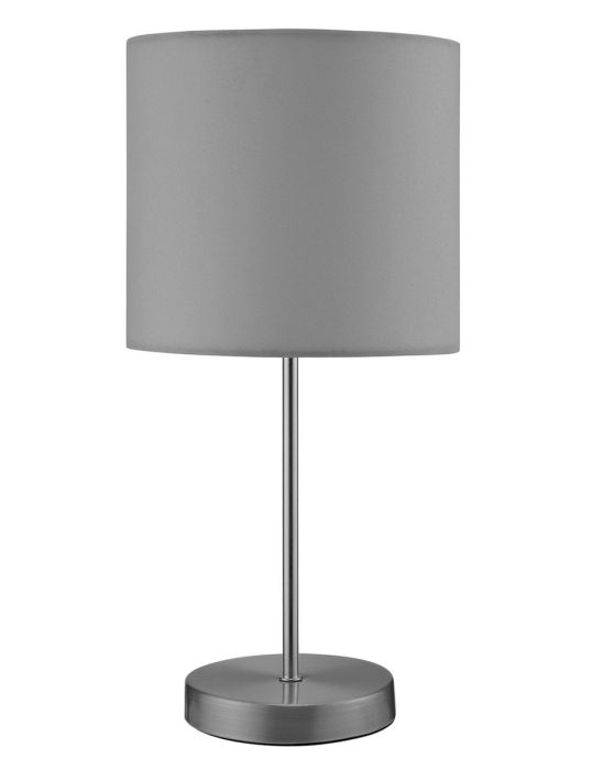 Satin Stick Table Lamp - Dove Grey