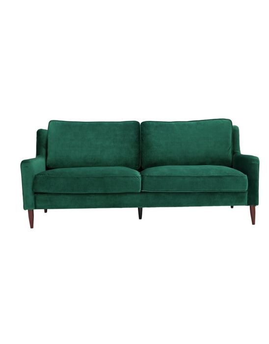 Jacob 3 Seater Velvet Sofa - Green