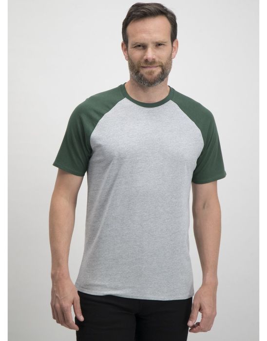 Green Short Sleeved Raglan T-Shirt