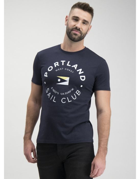 Navy Portland Graphic T-shirt